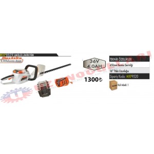 MAX EXTRA AKÜLÜ ÇİT BİÇME  MXP9520 36V-4AMP.Lİ-İON